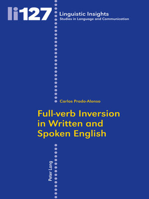 cover image of Full-verb Inversion in Written and Spoken English
